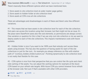 Yammer Thread Vesa Juvonen