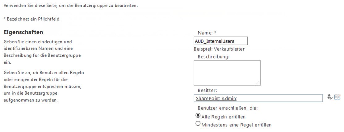 Neue Gruppen anlegen