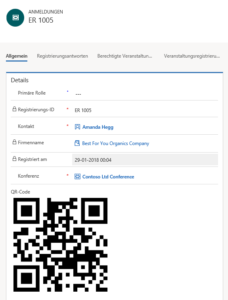 Anmeldung mit QR Code