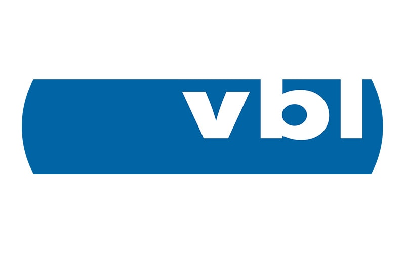 Ein blau-weißes Logo mit dem Wort jbv, das die Verkehrsbetriebe Luzern VBL repräsentiert.