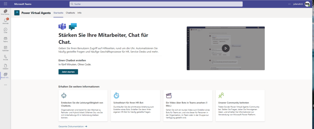 Intelligente Chatbots erstellen mit dem Copilot Studio